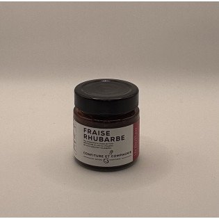 Confiture "confiture et compagnie" fraise rhubarbe
